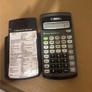Texas Instruments TI-30Xa Calculator - Black and Green